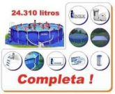 Piscina Intex 24310 Litros Completa Bomba Filtro Escada Capa