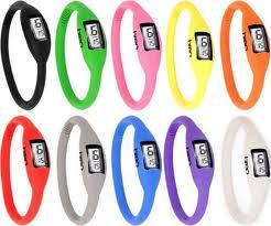 Relógio Digital De Íon Com Pulseira De Silicone Sports