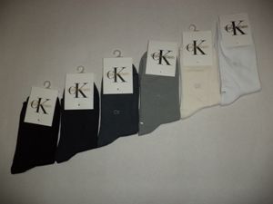 Kit C/ 3 Pares De Meias Calvin Klein !! Importado E Novo 3/4